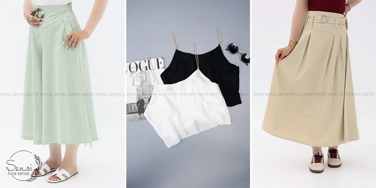 نیم‌تنه و دامن تابستانی