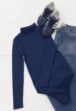 بادی آستین بلند یقه اسکی کد1004376