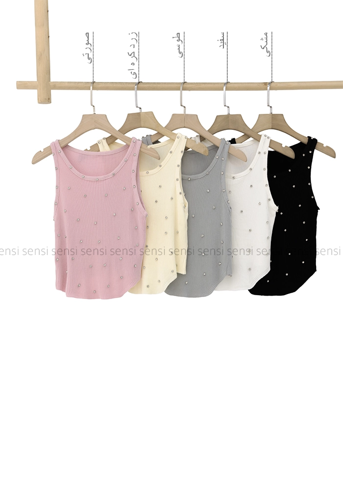 تاپ بافت نگین دار کد1004324