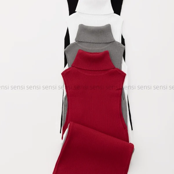 تاپ یقه اسکی بافت کد1004322