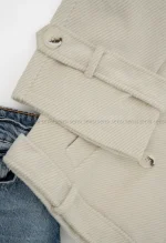 ترنچ کت فوتر راه راه کد1004340