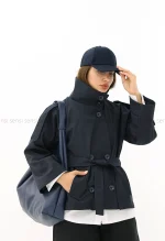 ترنچ کت یقه ایستاده سانتانا @کد1004337