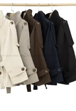 ترنچ کت یقه ایستاده سانتانا @کد1004337