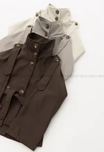 ترنچ کت یقه ایستاده سانتانا @کد1004337