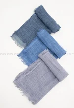 شال ساده کنفی کد1004216