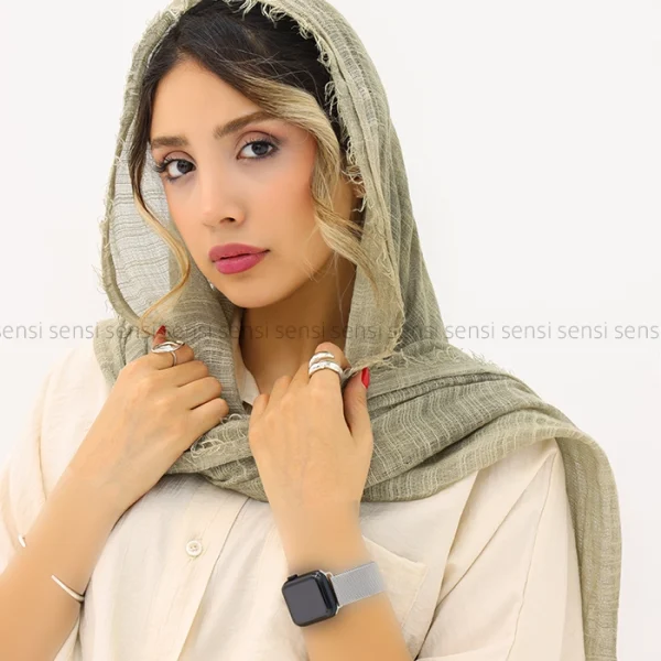 شال ساده کنفی کد1004216