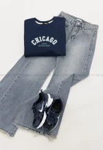 شلوار جین شافل کد1004213