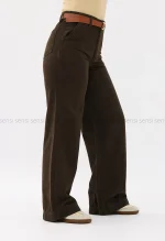 شلوار جین وایدکمربندی@کد1004233