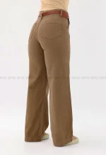 شلوار جین وایدکمربندی@کد1004233