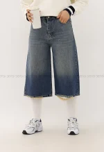 شلوارک جین واید فول بگ کد1004238