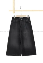 شلوارک جین واید فول بگ کد1004238