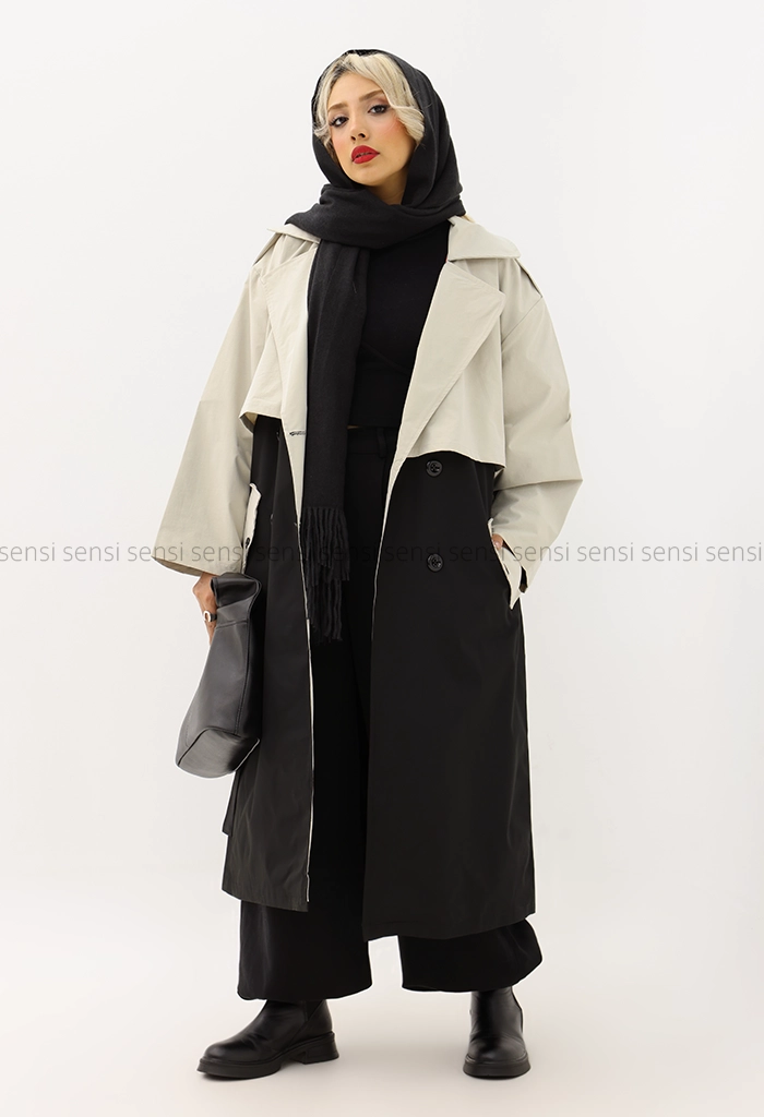 بارانی آستر دار کتان tc@کد1004725