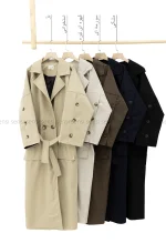 بارانی بلند دوجیب آستر دار@کد1004629