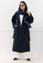 بارانی بلند دوجیب آستر دار@کد1004629