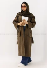 بارانی بلند دوجیب آستر دار@کد1004629