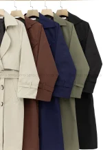 بارانی بلند6دکمه آستر دار @@کد1004760