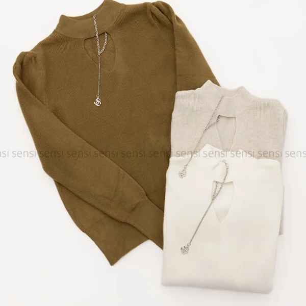 بلوز بافت آستین فینگری کد1004587