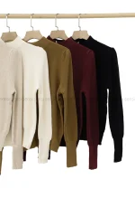 بلوز بافت آستین فینگری کد1004587