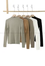 بلوز بافت یقه 5سانت کد1004583