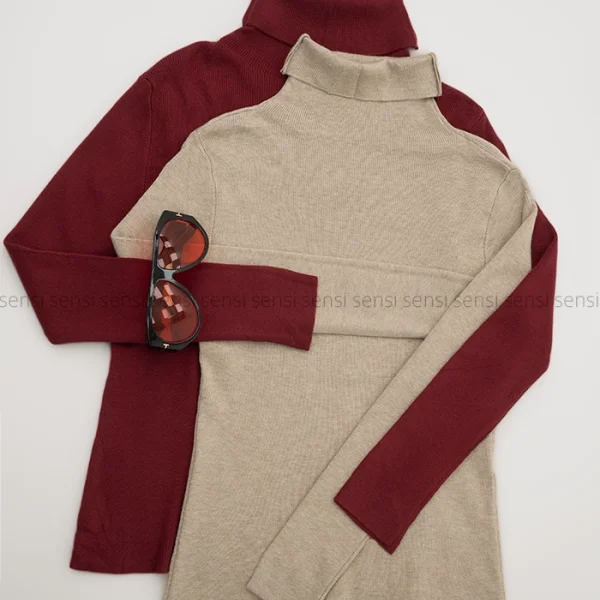 بلوز بافت یقه اسکی کد1004588