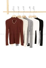 بلوز بافت یقه مرواریدی کد1004712