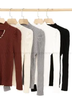 بلوز بافت یقه مرواریدی کد1004712