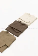 بلوز کبریتی یقه 5سانت کد100442