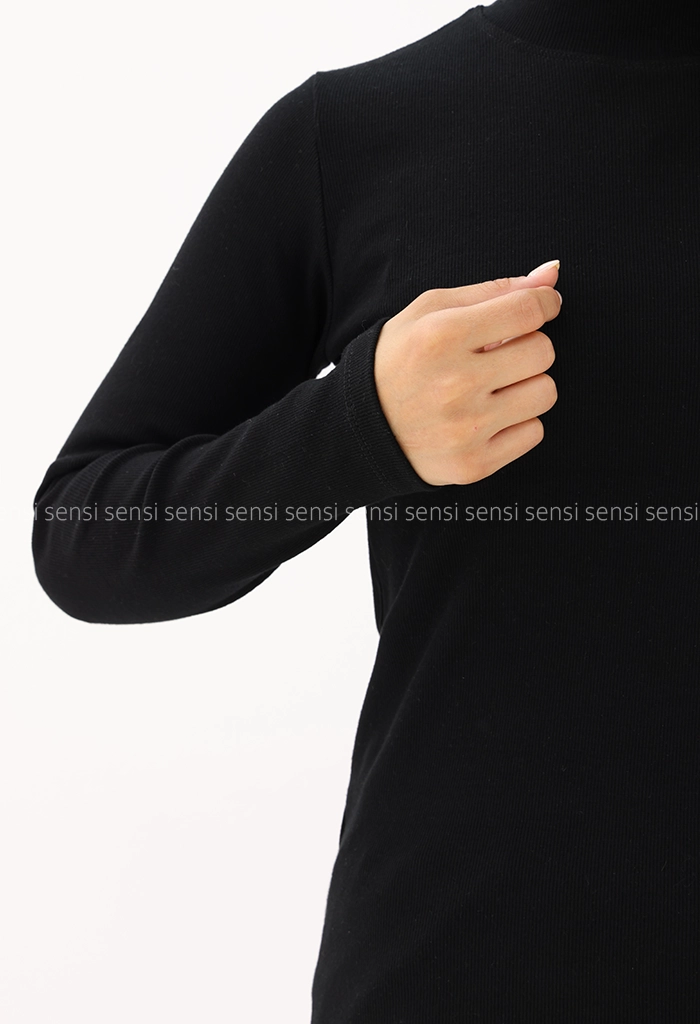 بلوز کبریتی یقه 5سانت کد100442