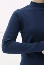 بلوز کبریتی یقه 5سانت کد100442