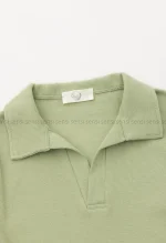 بلوز کبریتی یقه دار کد1004523