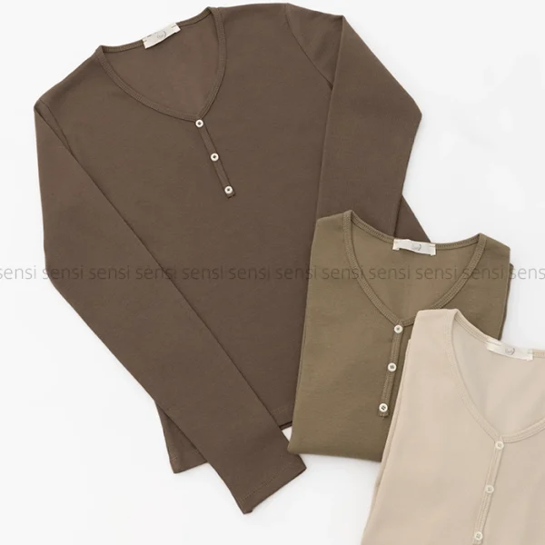 بلوز یقه هفت آستین بلند کد1004556