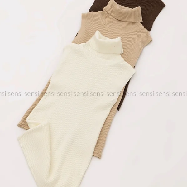 تاپ یقه اسکی بافت کد1004597