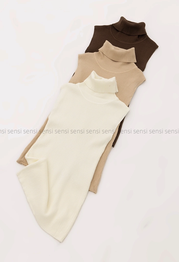 تاپ یقه اسکی بافت کد1004597