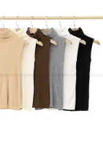 تاپ یقه اسکی بافت کد1004597