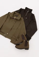 ترنچ کت پایین کمربندی کد1004622