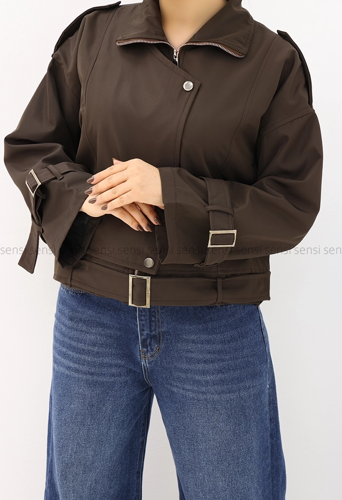 ترنچ کت پایین کمربندی کد1004622