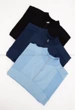 دورس نیم زیپ یقه کبریتی کد1004529