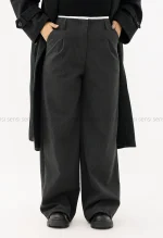 شلوار فوتر لامر کمر سفیدکد1004528