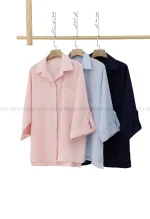 شومیز پشت دکمه السا کد1004742