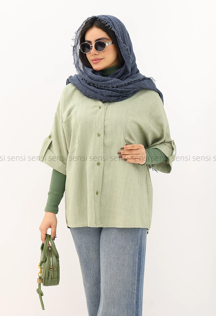 شومیز پلاسما یقه هفت کد1004764