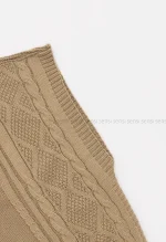 وست بافت طرح لوزی کد1004560