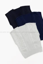 وست بافت طرح لوزی کد1004560