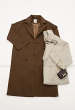 پالتو فوتر 4دکمه آستر دارکد1004548