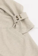 پالتو فوتر پشت دکمه آستر دارکد1004549