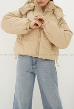 کاپشن کلاه دار پشم شیشه کد1004654