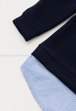 کاپشن کوتاه کتان کج راه کد1004770