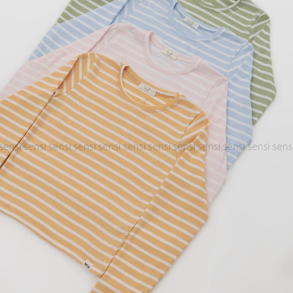 کراپ راه راه یقه گرد کد1004575