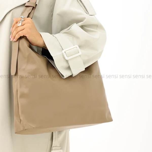 کیف چرم بزرگ تک دسته کد1004397