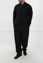 بلوز بافت یقه 5سانت نیم زیپ مردانه کد20000041