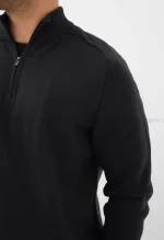 بلوز بافت یقه 5سانت نیم زیپ مردانه کد20000041